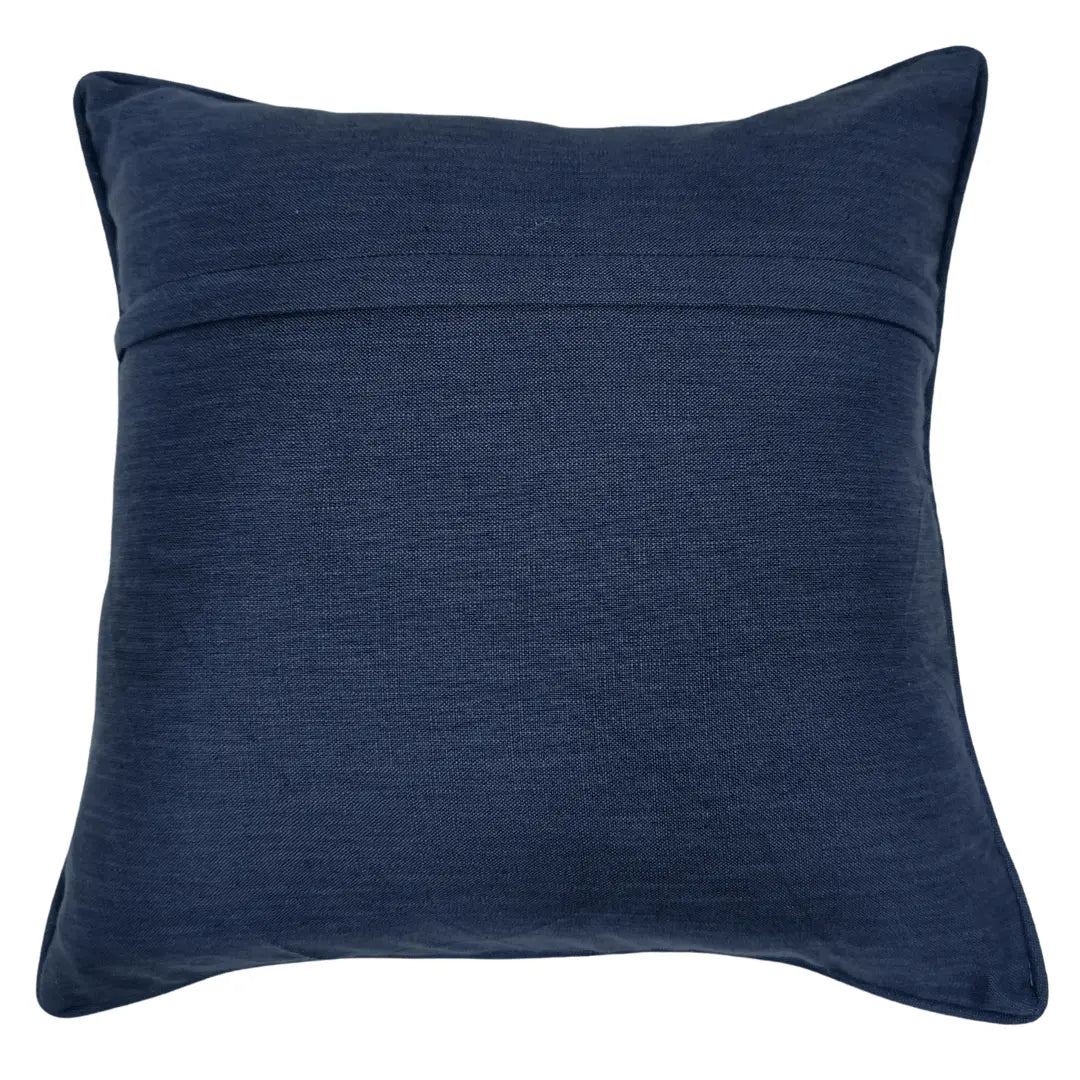 Deep Blue Herringbone Pillow Covers (16×16, Set of 2) |  ZIPCushions