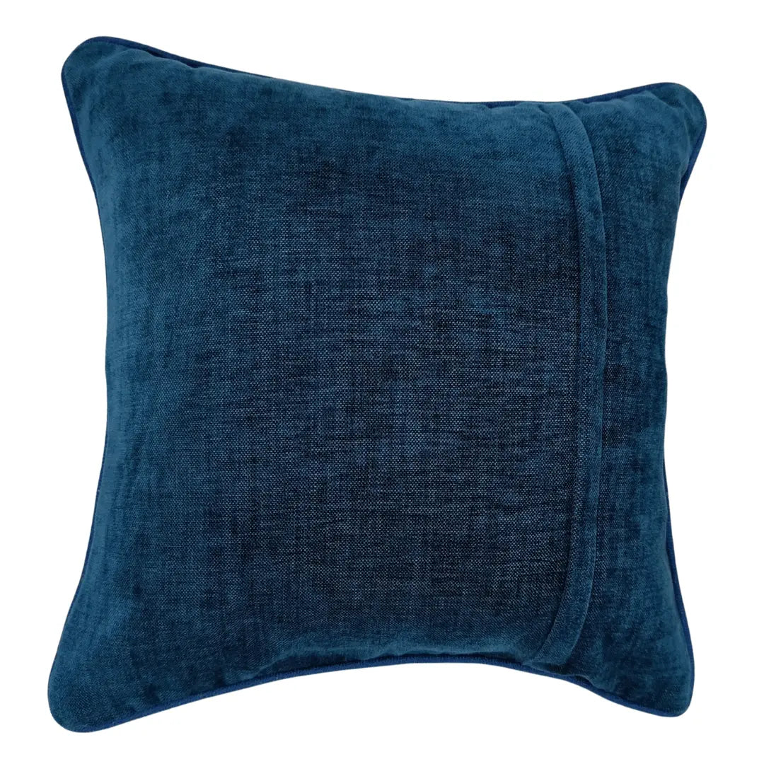 Deep Blue Luxe Pillow Covers (16×16,Set of 2) |  ZIPCushions