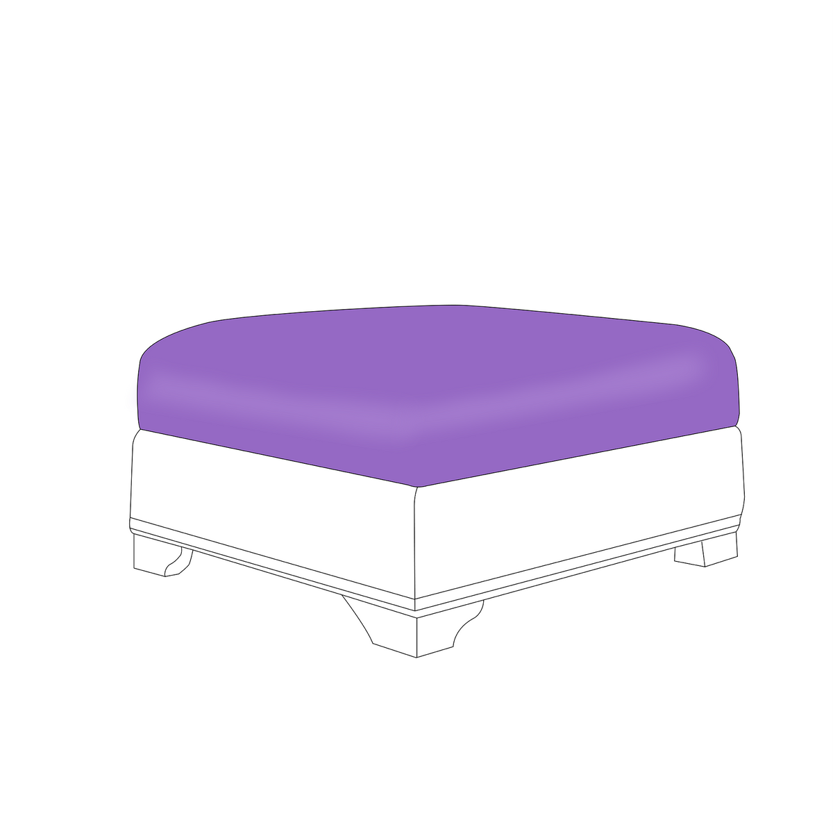 Custom Rectangular/Square Ottoman Cushions