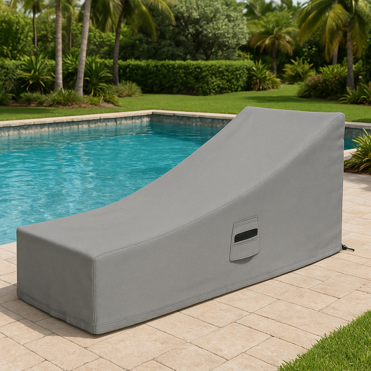 Custom Rectangle Chaise Lounge Cover