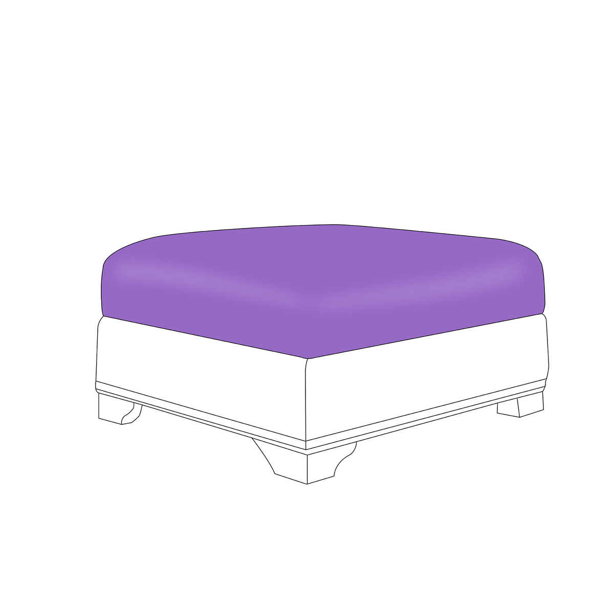 Custom Rectangular/Square Ottoman Cushions