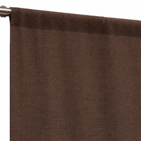 Sunbrella Canvas Mink Brown Curtain