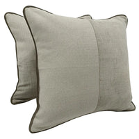 Warm Taupe Textured Pillow Covers (16×16, Set of 2) |  ZIPCushions