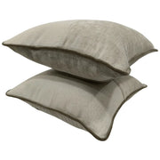 Warm Taupe Textured Pillow Covers (16×16, Set of 2) | ZIPCushions
