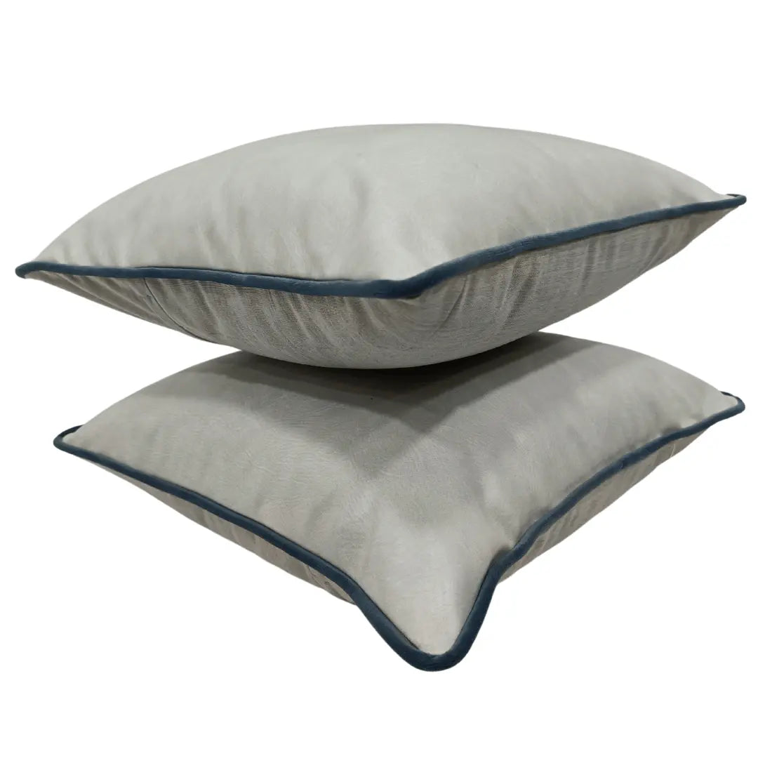 Soft Gray Leather-Like Pillow Covers (Set of 2, 16×16) |  ZIPCushions