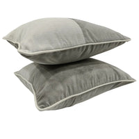 Soft Gray Chenille Pillow Covers  (Set of 2, 16×16)