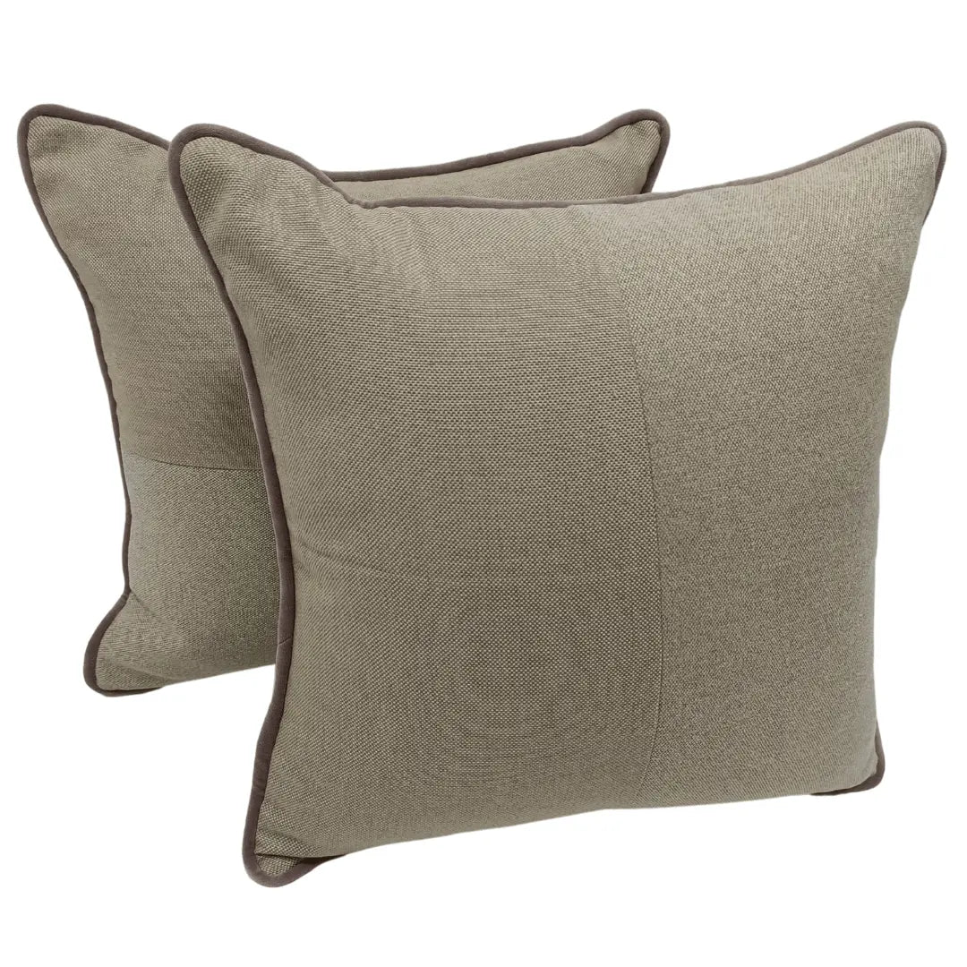 Neutral-Toned Textured Pillow Covers (Set of 2, 16×16) | ZIPCushions