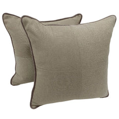 Neutral-Toned Textured Pillow Covers (Set of 2, 16×16)
