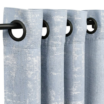 Custom Blue Haze Chinook Textured Curtain - alternate view