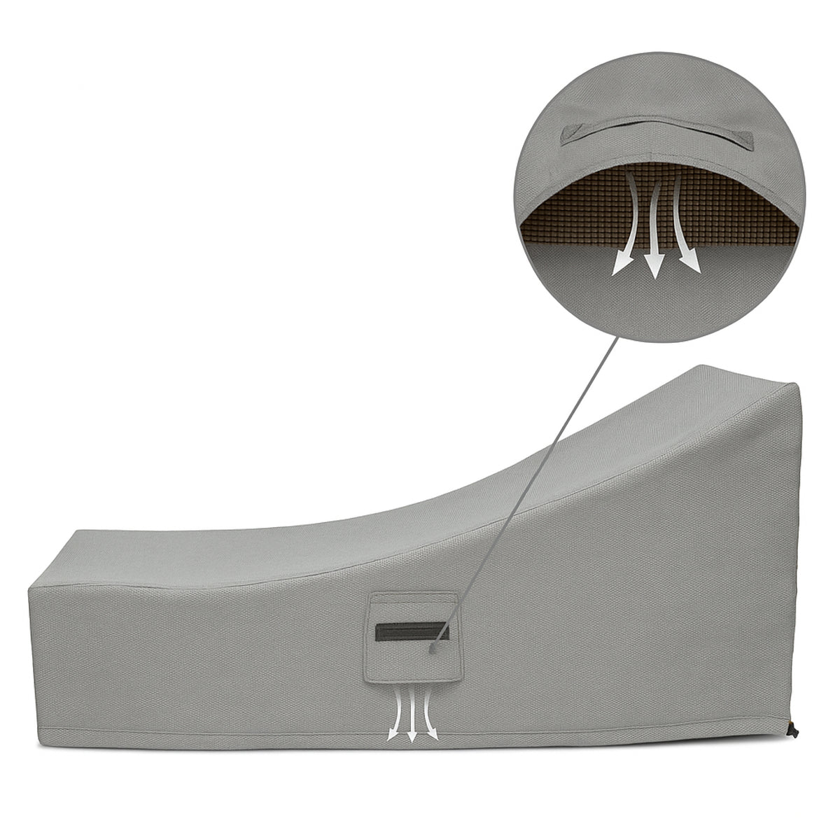 Custom Rectangle Chaise Lounge Cover