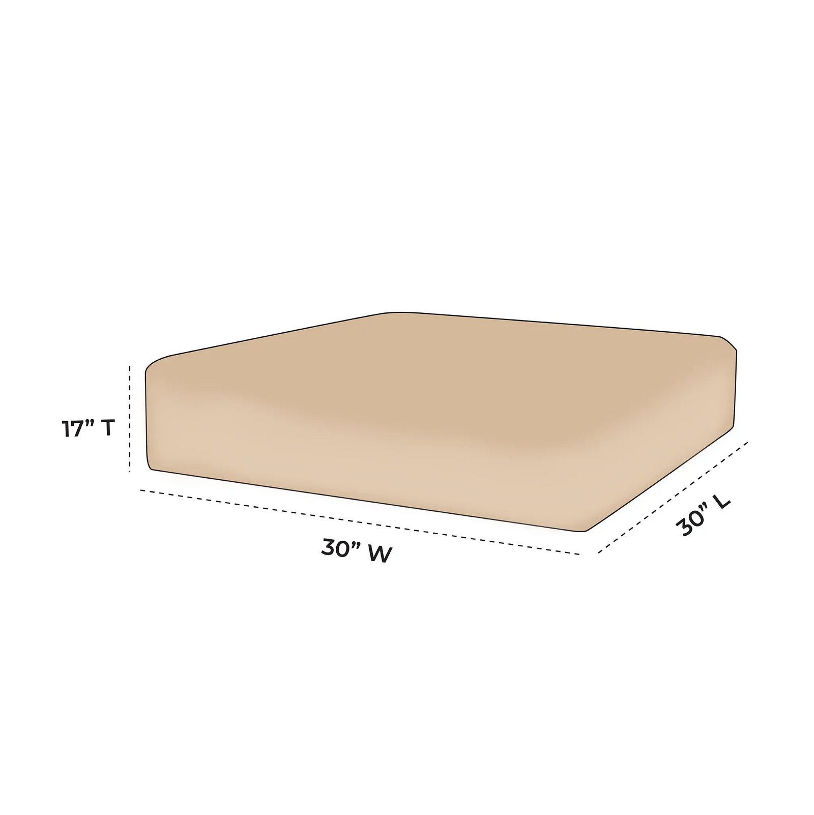 OW Lee Creighton Replacement Ottoman Cushion |  ZIPCushions