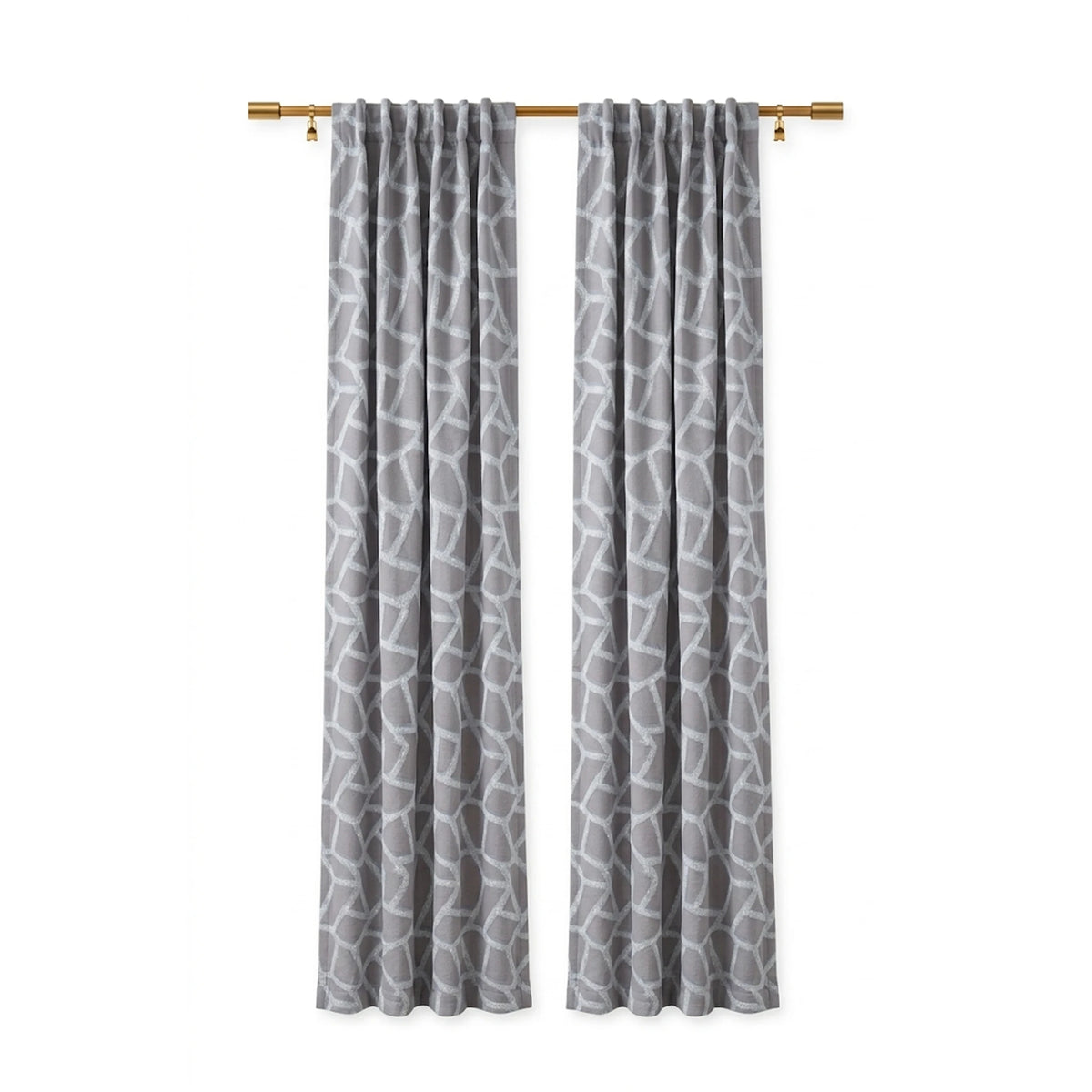 Custom Ash Collage Jacquard Curtain