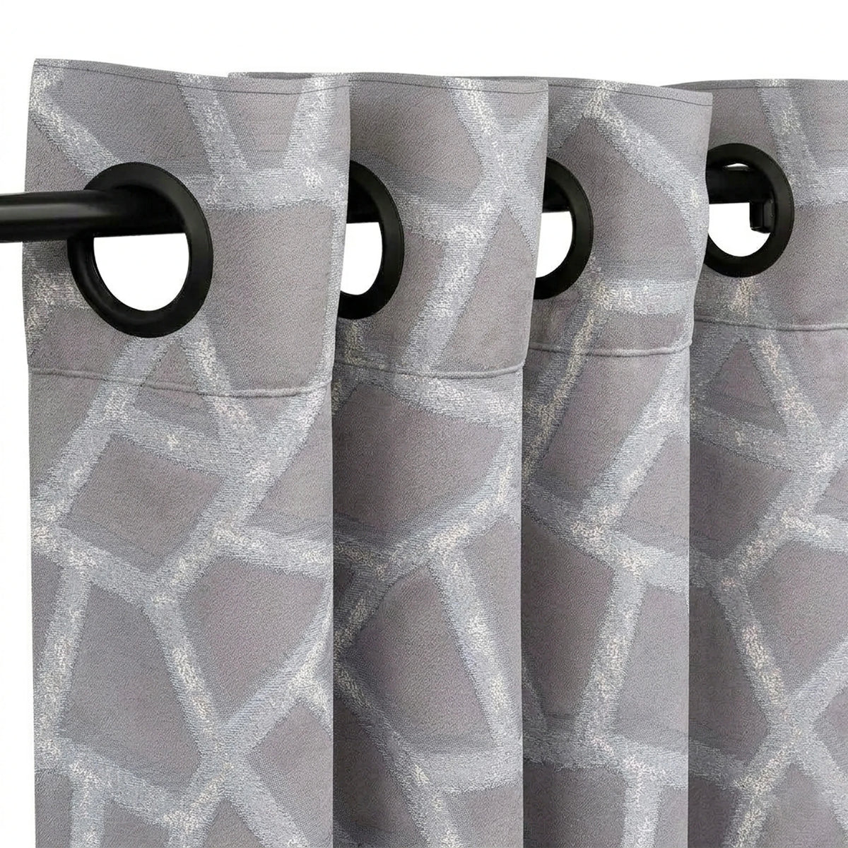 Custom Ash Collage Jacquard Curtain - view 4
