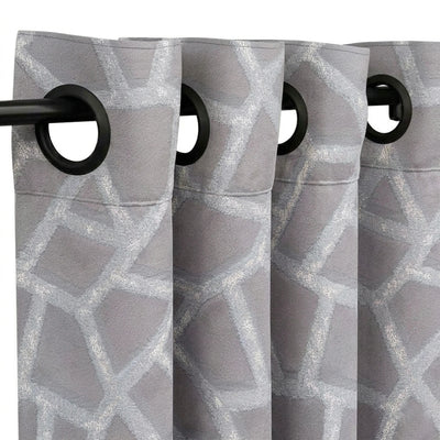 Custom Ash Collage Jacquard Curtain - alternate view