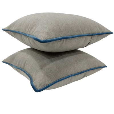 Gray Textured Pillow Covers (Set of 2, 16×16) - Alternate image