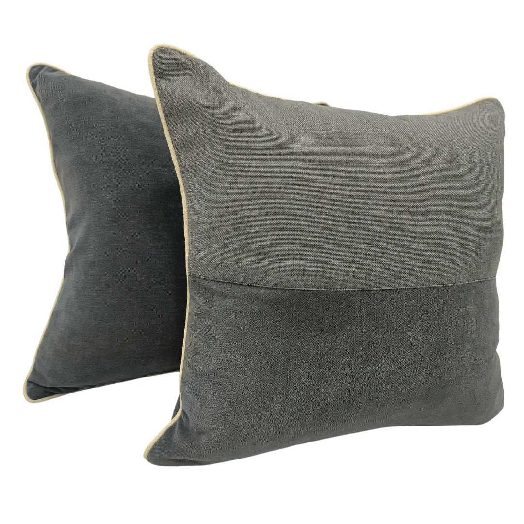 Charcoal Grey Pillow Covers (18x18, Set of 2) | ZIPCushions