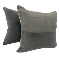 Charcoal Grey Pillow Covers (18x18, Set of 2)