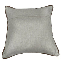 White & Taupe Embroidered Pillow Covers (Set of 2, 16×16) |  ZIPCushions