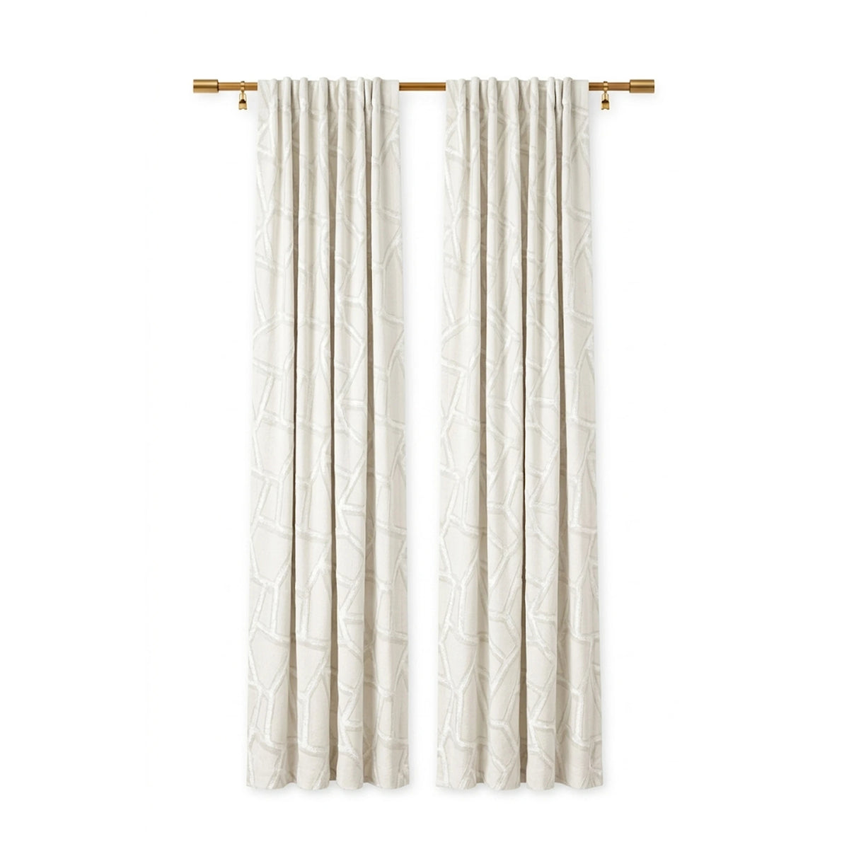 Custom Oyster Collage Jacquard Curtain