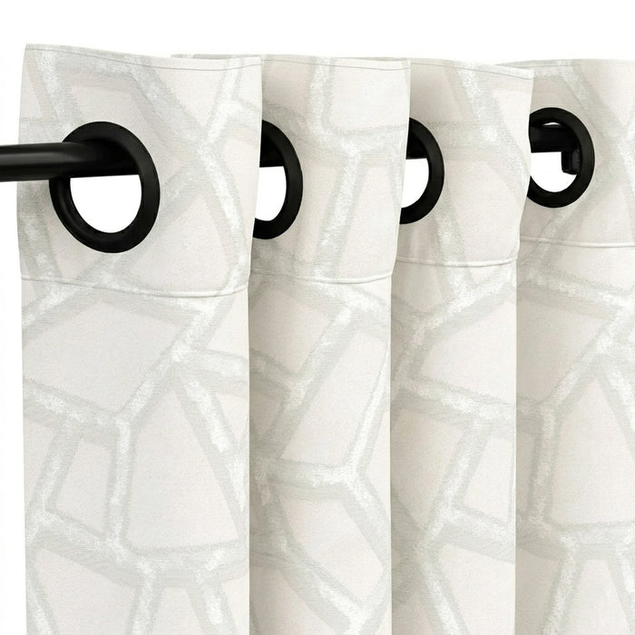 Custom Oyster Collage Jacquard Curtain