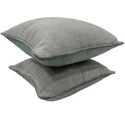 Elegant Two-Tone Gray Throw Pillow Covers (Set of 2, 16×16) | ZIPCushions