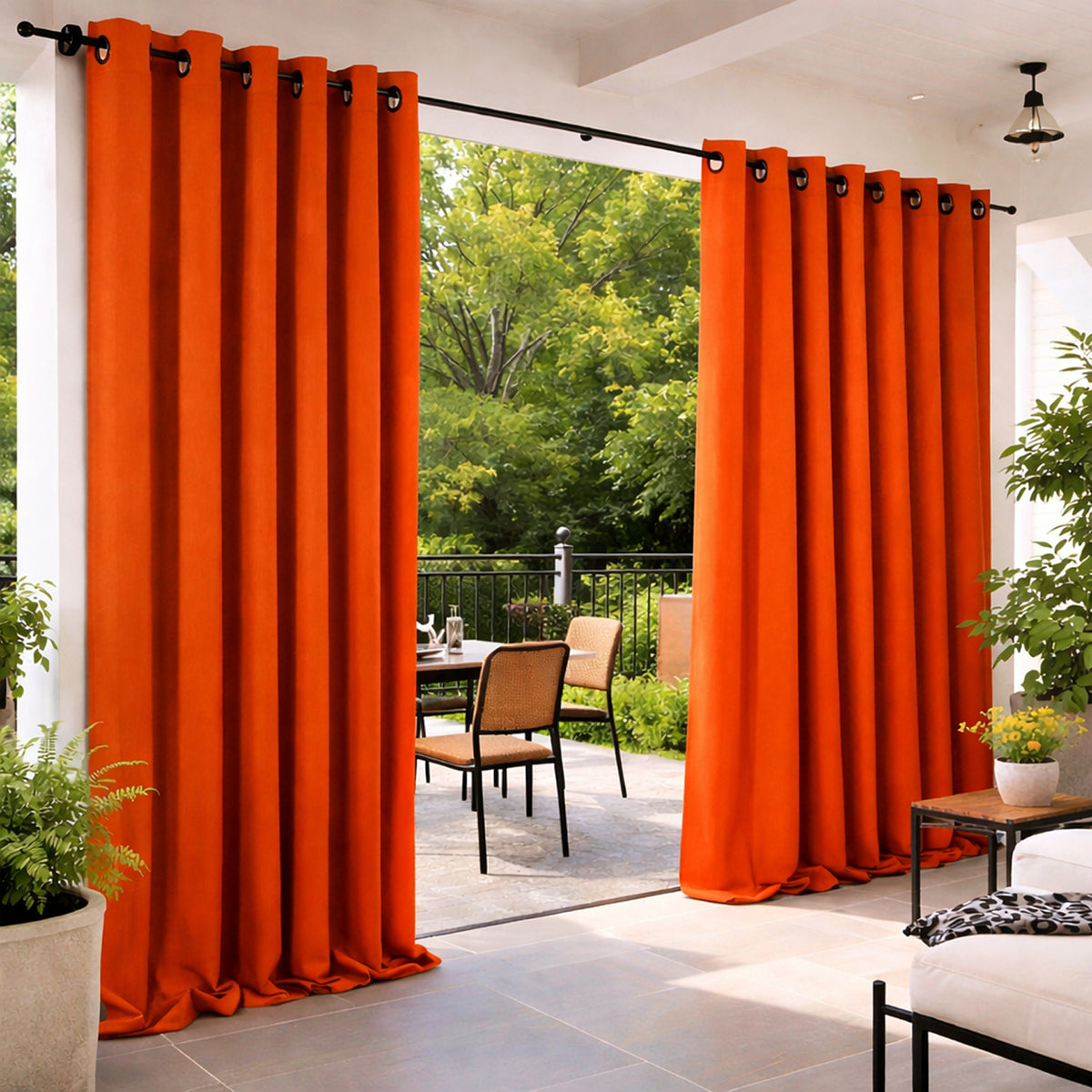 Sunbrella® Canvas Pumpkin Curtain