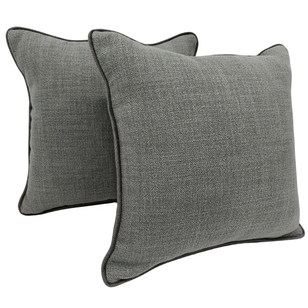 Grey Intricate Pattern Pillow Covers (16x16, Set of 2) | ZIPCushions