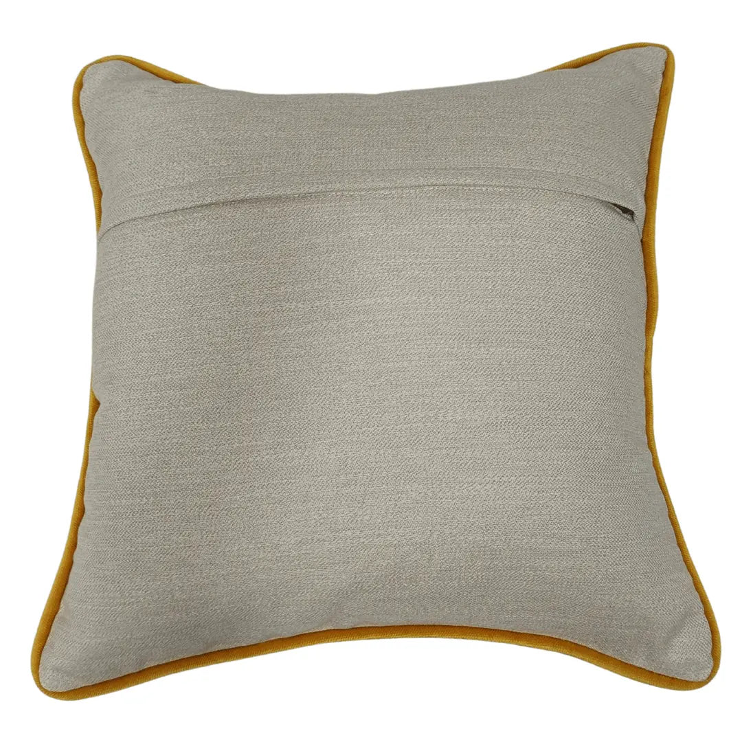Classic Off-White & Mustard Accent Pillow Covers (Set of 2,16×16) |  ZIPCushions