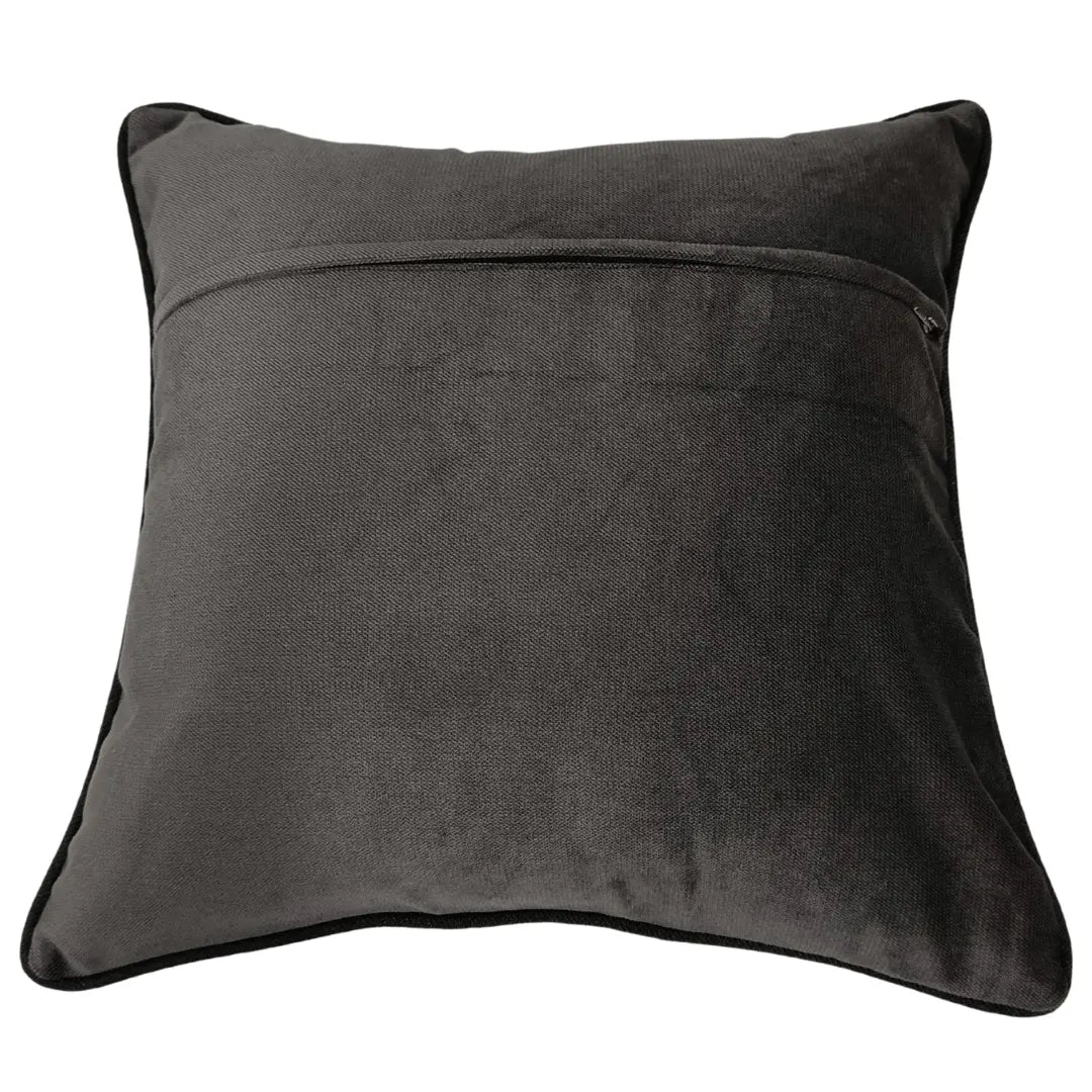 Two-Tone Blue & Charcoal Pillow Covers (Set of 2,16×16) |  ZIPCushions