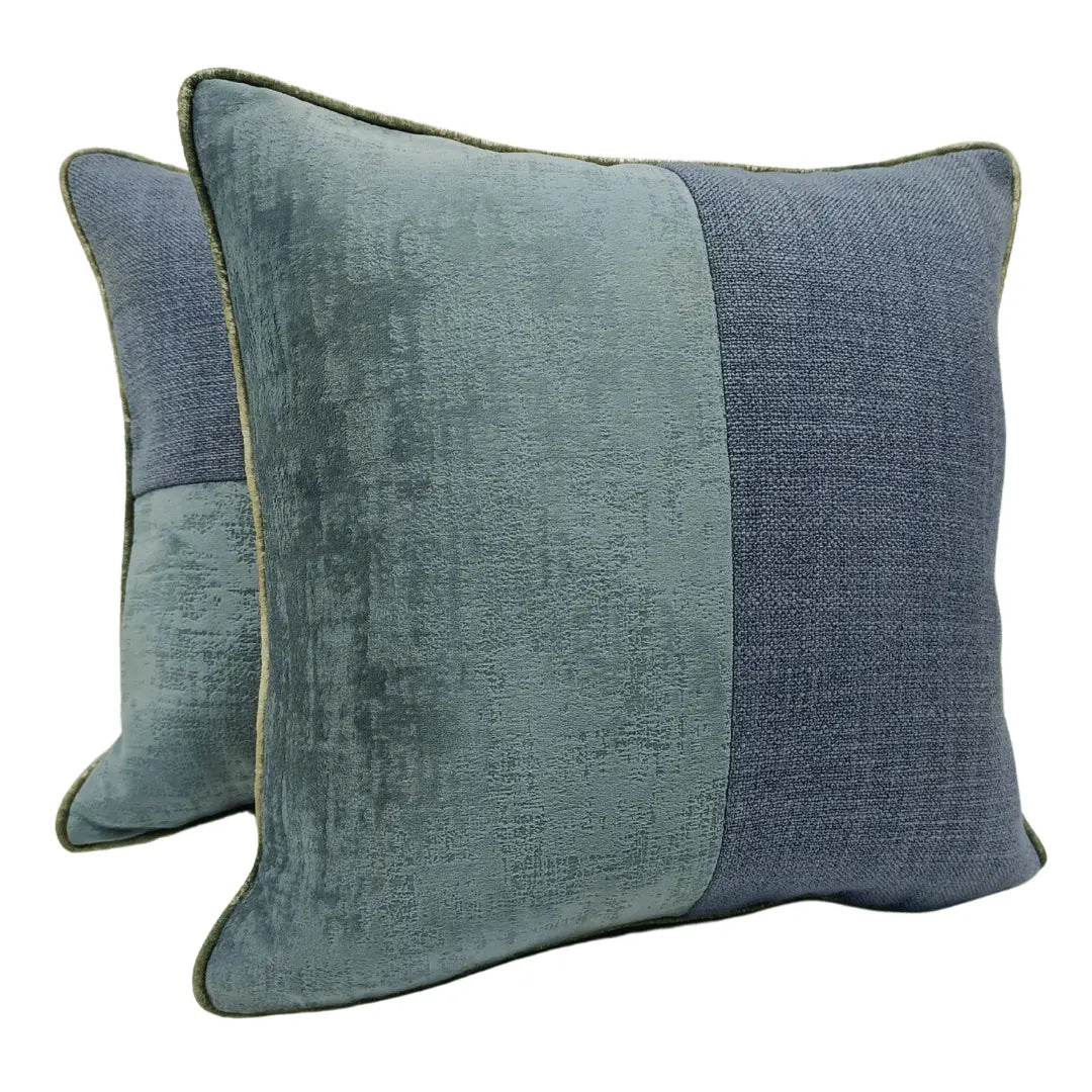 Blue Velvet Pillow Covers (16×16, Set of 2) | ZIPCushions