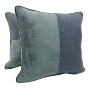 Blue Velvet Pillow Covers (16×16, Set of 2) | ZIPCushions