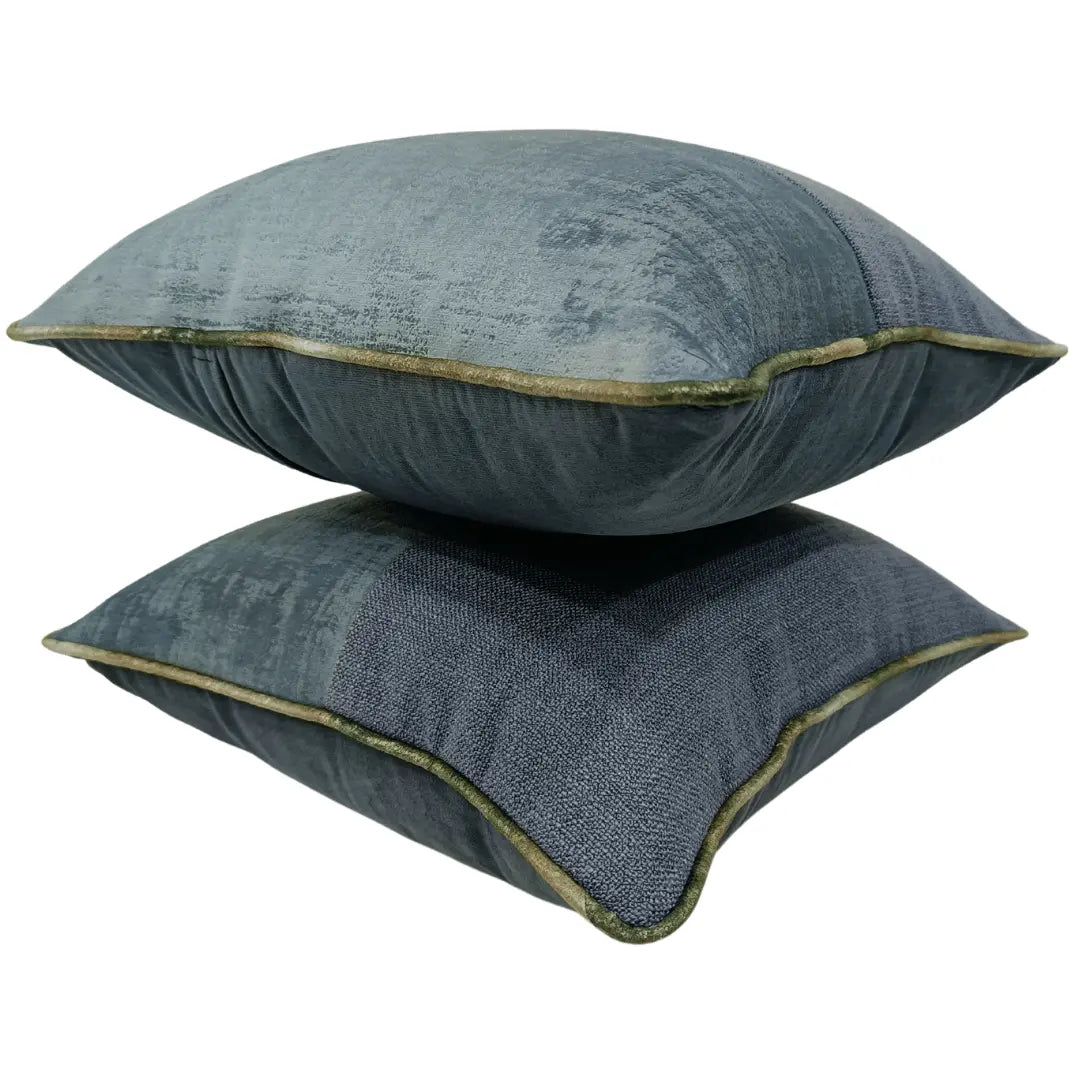 Blue Velvet Pillow Covers (16×16, Set of 2) |  ZIPCushions
