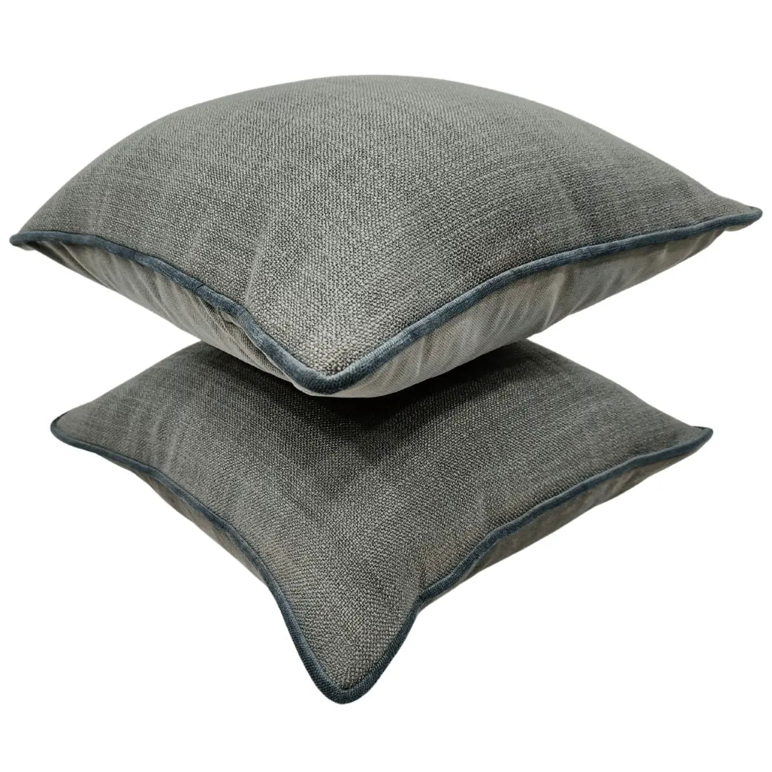Neutral Gray Pillow Covers (Set of 2, 16×16) |  ZIPCushions