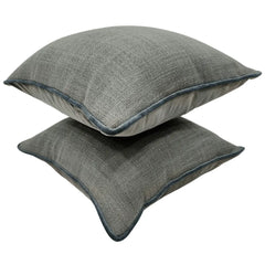 Neutral Gray Pillow Covers (Set of 2, 16×16) - Hover Image