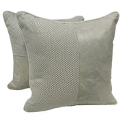 Light Gray Textured Pillow Covers (Set of 2, 16×16) | ZIPCushions