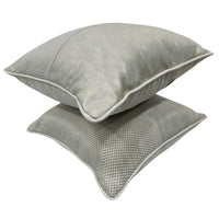 Light Gray Textured Pillow Covers  (Set of 2, 16×16) |  ZIPCushions