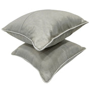 Light Gray Textured Pillow Covers (Set of 2, 16×16) | ZIPCushions