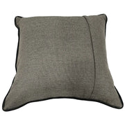 Light Gray Pillow Covers with Black Piping (Set of 2, 16×16) | ZIPCushions