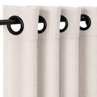 Sunbrella Canvas Silver Grey Curtain