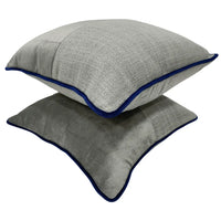 Gray Patchwork Pillow Covers (Set of 2, 16×16) |  ZIPCushions