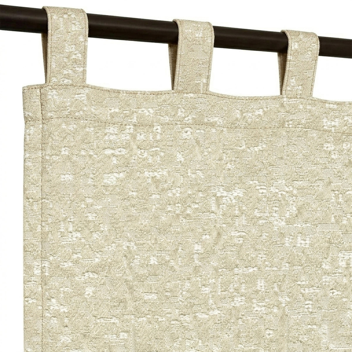 Custom Almond Concert Textured Curtain - view 5