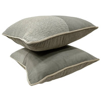 Gray Cassia and Bouclé Pillow Covers (Set of 2, 16×16)