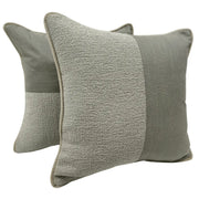 Gray Cassia and Bouclé Pillow Covers (Set of 2, 16×16) | ZIPCushions