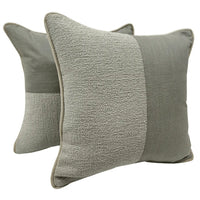 Gray Cassia and Bouclé Pillow Covers (Set of 2, 16×16)