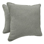 Gray Geometric Pattern Pillow Covers (Set of 2, 16×16) | ZIPCushions