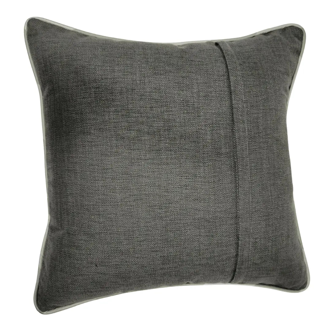 Gray Geometric Pattern Pillow Covers (Set of 2, 16×16) |  ZIPCushions