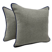 Gray Herringbone Pillow Covers (Set of 2, 16×16) | ZIPCushions