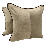 Golden Taupe Velvet Pillow Covers (Set of 2, 16×16) | ZIPCushions