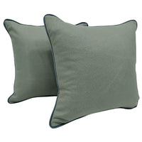 Urban Luxe Soft Grey Pillow Covers  (16x16, Set of 2)