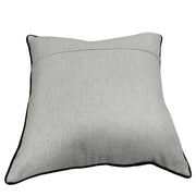Elegant White Textured Pillow Covers with Piping (22x22, Set of 2) | ZIPCushions